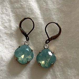 Ocean blue drop earrings